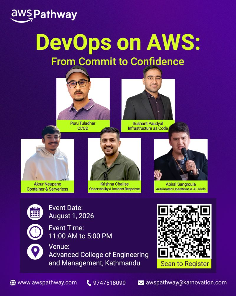DevOps on AWS: From Commit to Confidence event poster