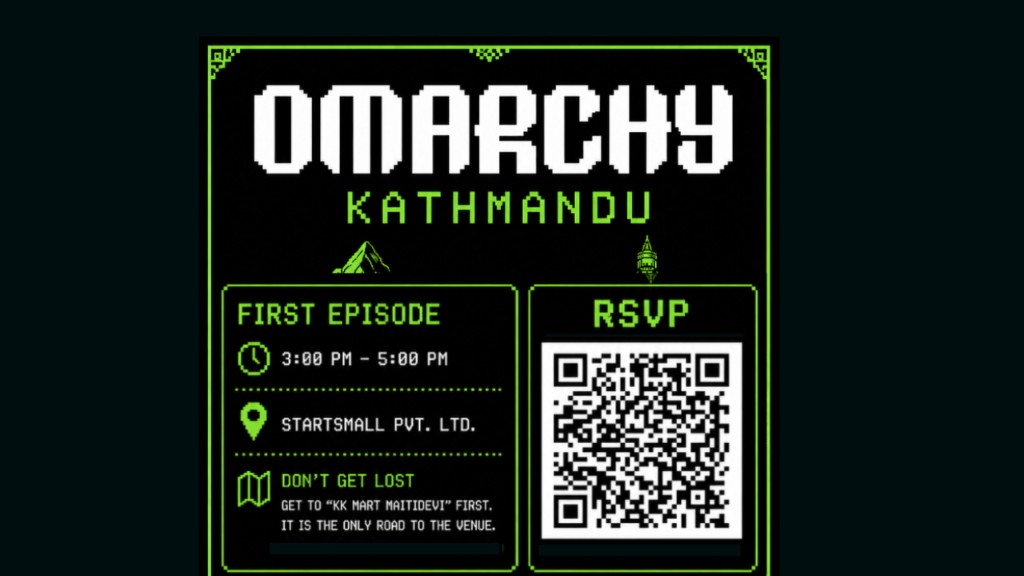 Omarchy Kathmandu first episode event poster