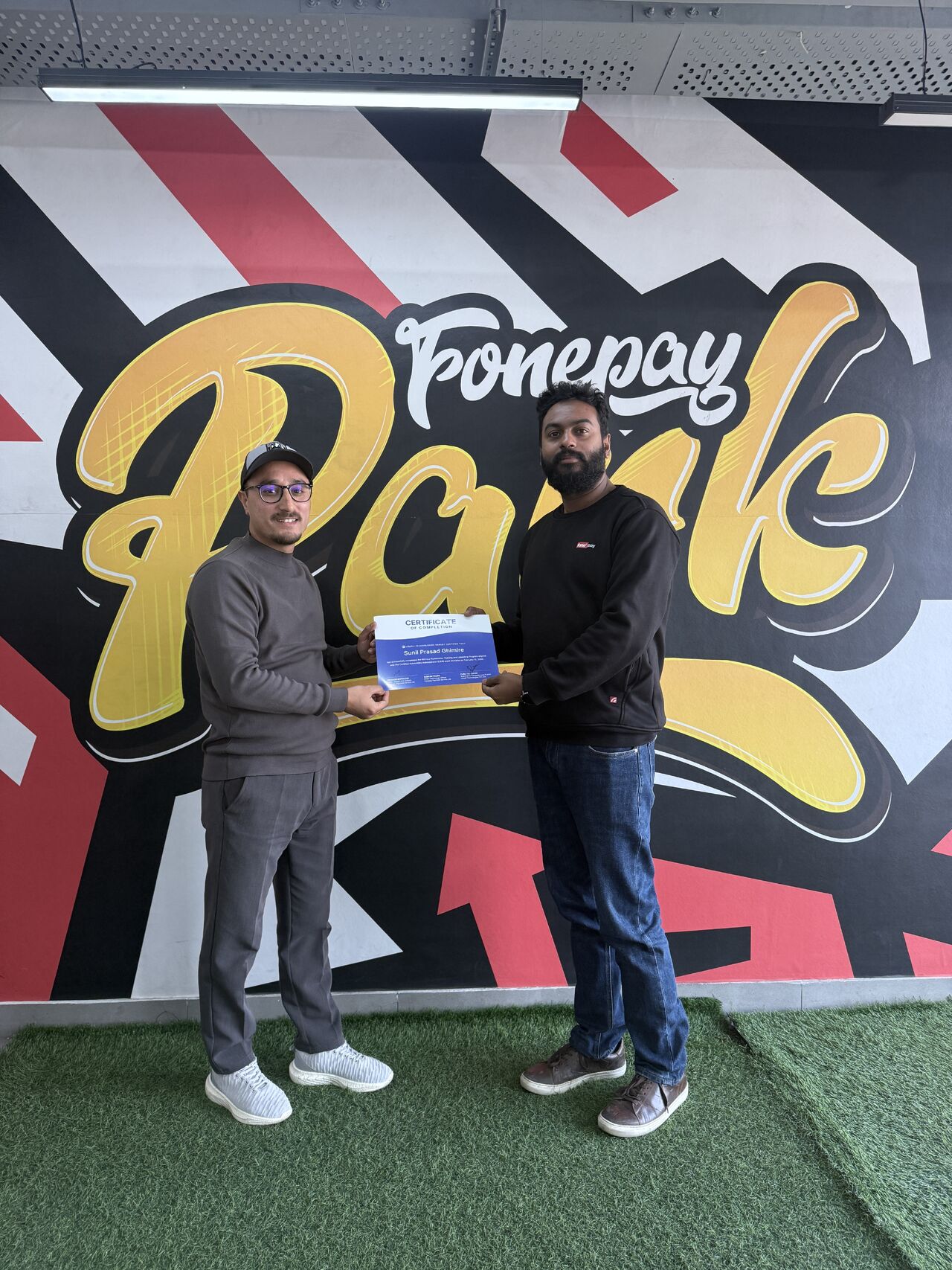 Fonepay learner with a training certificate